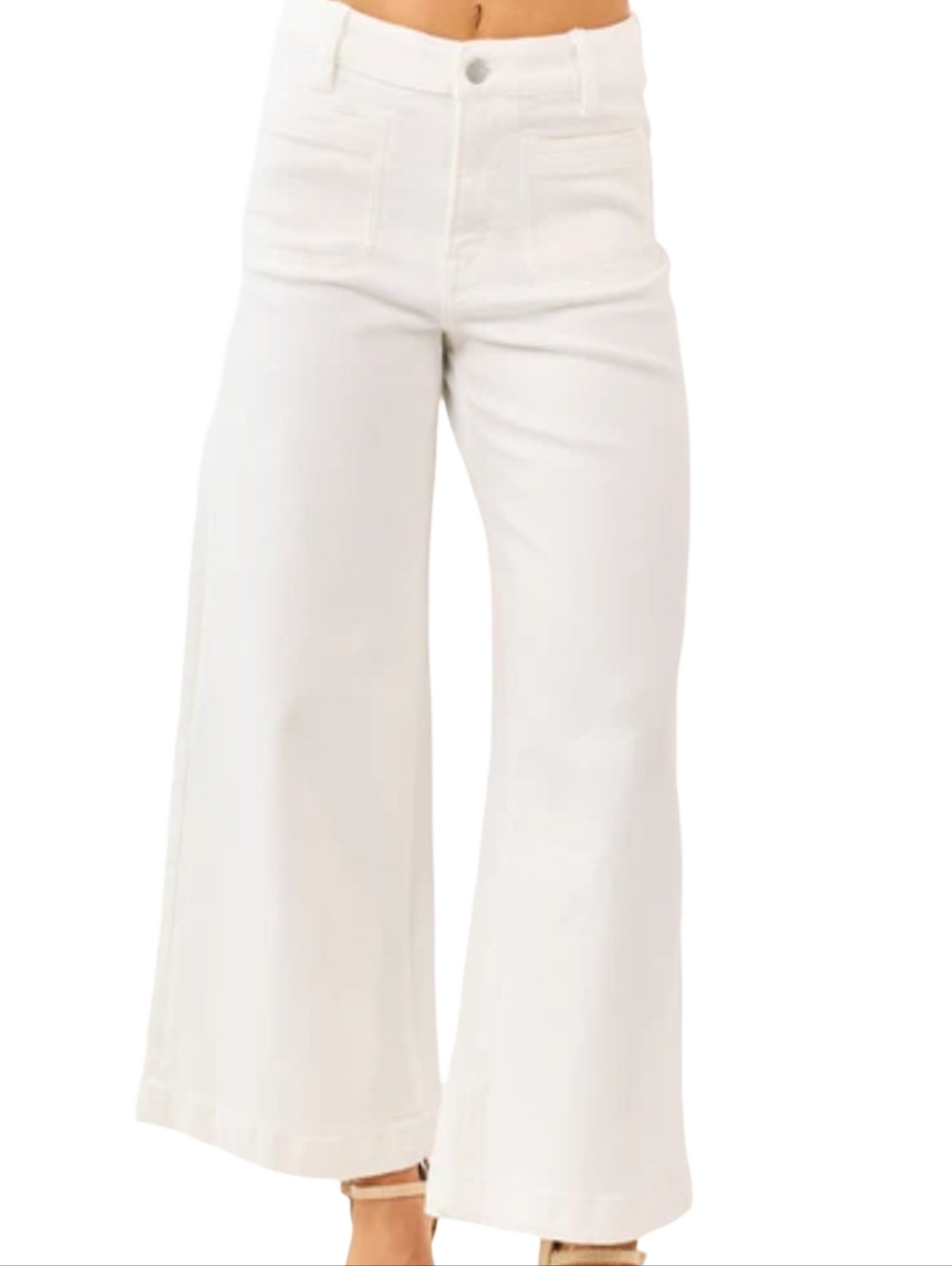 Mica Los Angeles White Wide Leg Jeans NWT Size 26